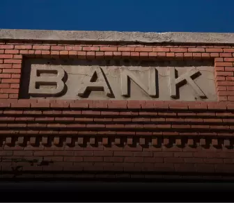 Bank sign